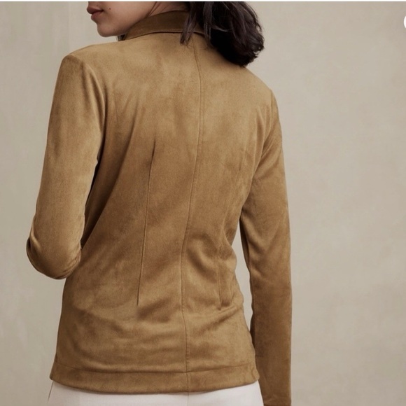 Banana Republic Vegan Suede Button-Up - Picture 3 of 10